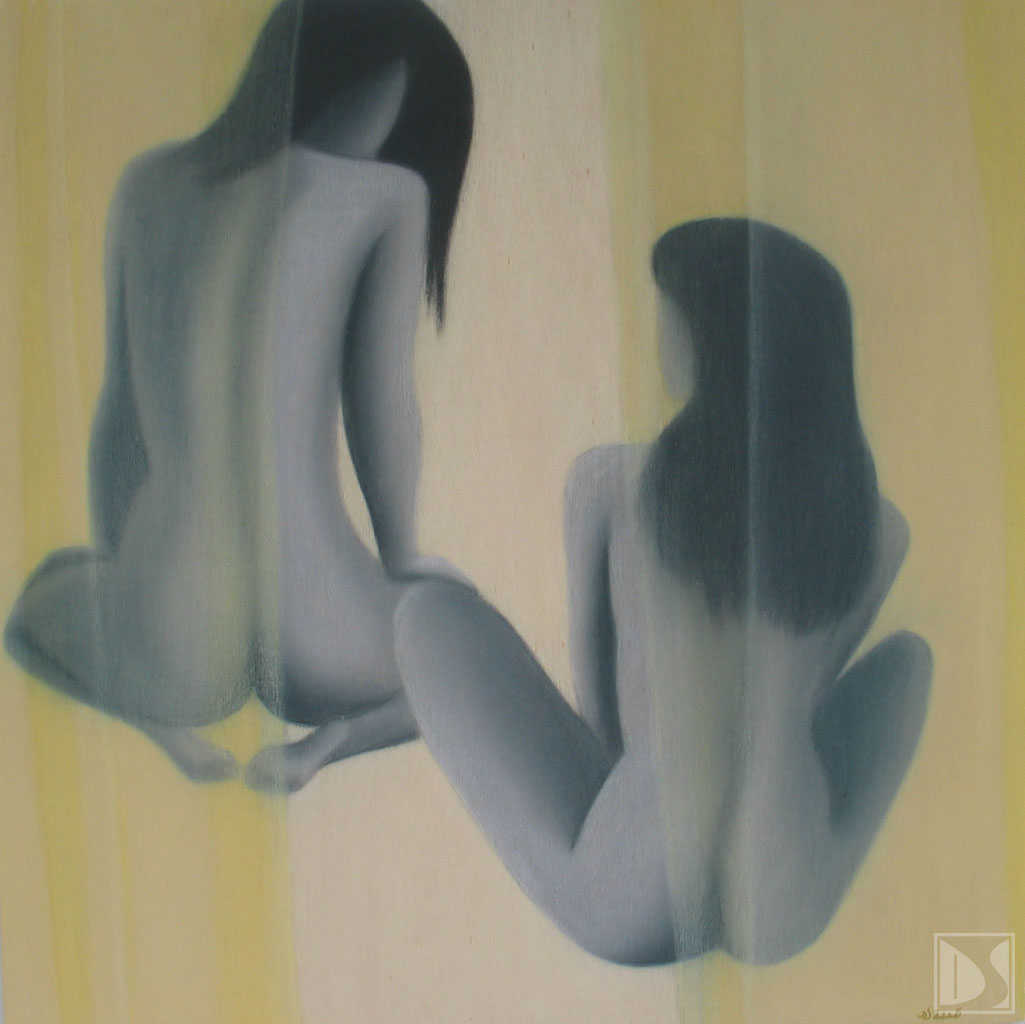 Maße: unbekannt / Technik: Kreide auf Holz