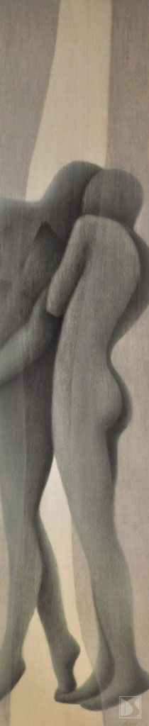 Maße: unbekannt / Technik: Kreide auf Holz